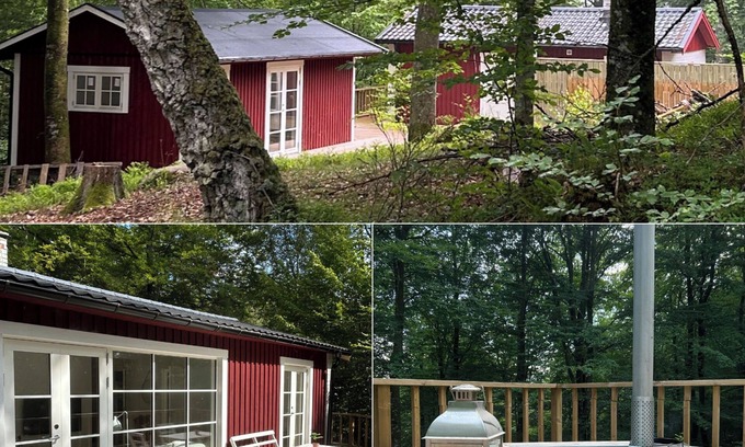 Hastveda House | Two beautiful smaller houses with boat in a natural setting on Lursjön