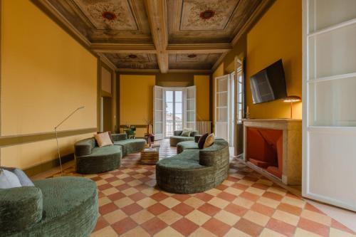 Historic Center Apartment | Unique Bologna Penthouse with Frescoes and Charm