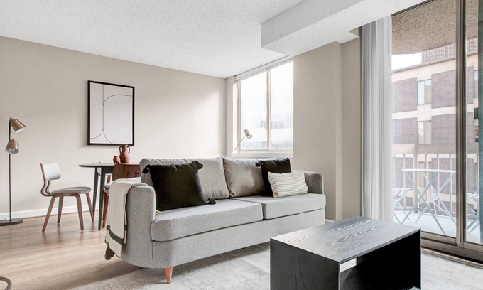 Connecticut Ave - K Street Apartment | Upscale Foggy Bottom 2BR w/Gym & W/D, near Metro & GWU, by Blueground