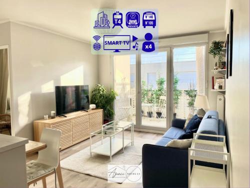 Les Pavillons-sous-Bois Apartment | Urban Nest - Paris - CDG - Parking & Confort