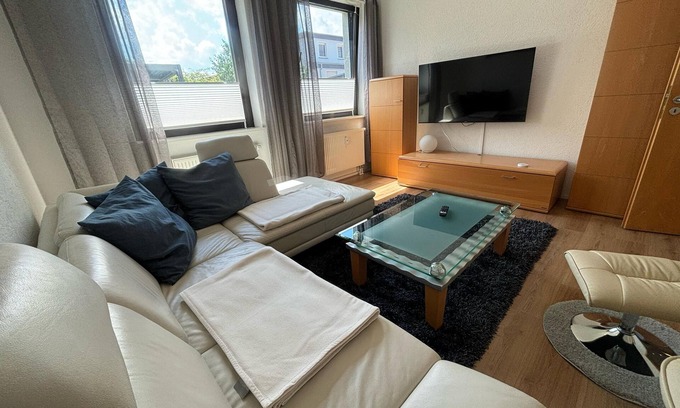 Priester Apartment | Vacation apartment Alte Volksbank Nauendorf - Stay in a former bank.