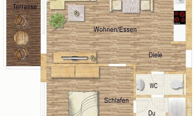 Lierschied Apartment | Vacation apartment/apartment for 4 guests with 50m² in Lierschied (129647)