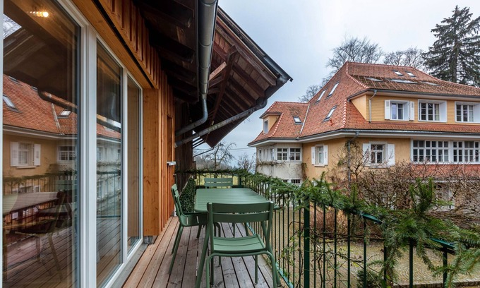 Schopfheim House | Vacation home 'Maisonette 1c' with mountain view, private balcony and Wi-Fi