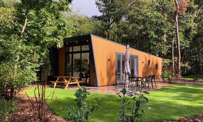 Ruinen Ski Chalet | Vakantiepark De Wiltzangh - Just Nature Hottub 4