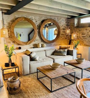 Age Villa | Villa Age con chimenea