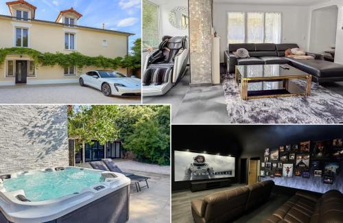 Triel-sur-Seine House | Villa avec jacuzzi, sauna&cinéma