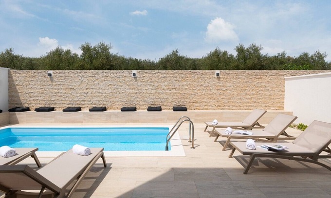 Vrsi Villa | Villa Bellatrix 1 - heated pool and jacuzzi, quite area, family, sea view