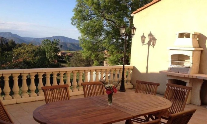 Cassagnes House | Vue d'en Haut - Prestigious house with Private Pool between sea and mountains