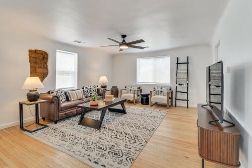 West Old Town House | Walk to Old Town Plaza! Chic ABQ Retreat with Patio