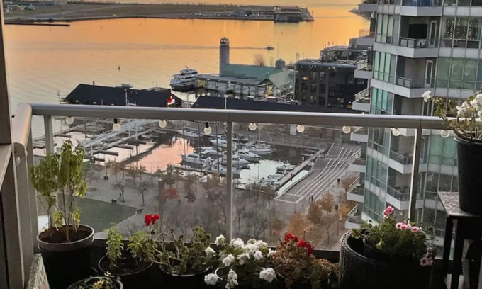 Central Waterfront Condo | Waterfront View Balcony Suite .Heated Pool.Gym.24/h security. Best Location.