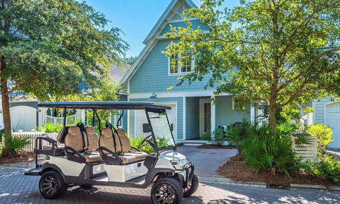 WaterSound West Beach House | Watersound West ~ Golf Cart ~ Private Beach Access
