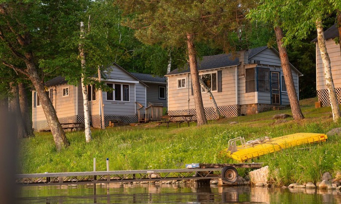 Hackensack Cabin | Webb Lake, Hackensack, Northern MN - 2 Bedroom, Sleeps 4 - Cabin #4 Blue Water
