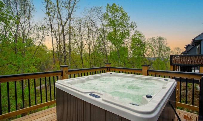 Sevierville Cabin | Whispering Pine w/Lake Access, Hot Tub, Foosball!