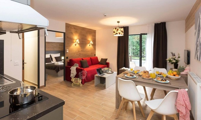 Les Tines Apartment | Wifi, fitness, swimming pool, sauna, hammam, parking, tv, 34m², Chamonix