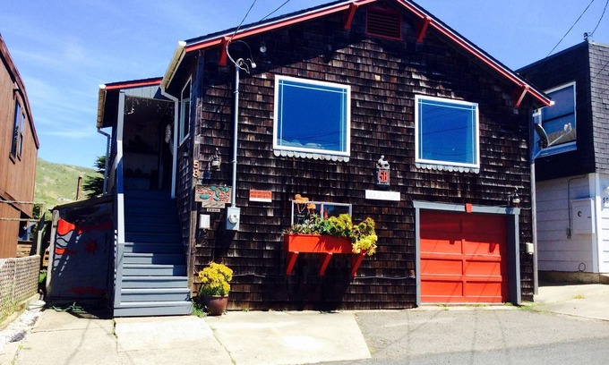 Dillon Beach House | "Wind Song" Dillon Beach Ocean View Property-Private Yard.