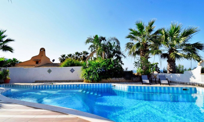 Valderice Villa | Wonderful private villa with A/C, WIFI, hot tub, private pool, TV, terrace and panoramic view