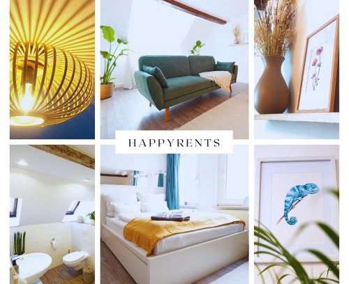 Giebichenstein House | Zentrale, gemütliche Dachgeschoss-Etage - 52qm - Altes Haus auf 2,5 Etagen exklusiv für Dich - mit 1 Schlafzimmer, Wohnzimmer und Rückzugsraum zum Verweilen - Küche, großes Bad, Netflix