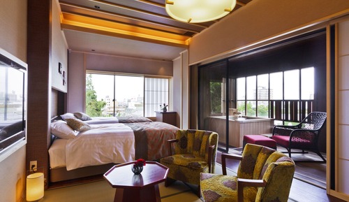 [KAROI Standard floor] Japanese Style Semi Suite with Open Air Bath, Non Smoking