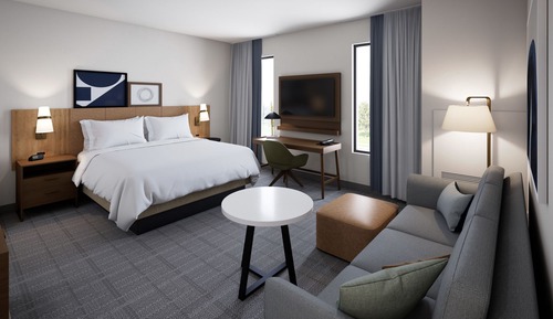 Studio Suite, 1 King Bed, Mobility Accessible, Kitchen (Communications)