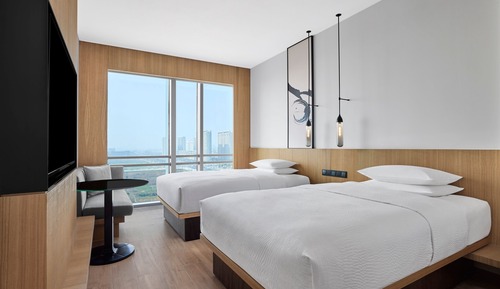 Deluxe Room, 2 Double Beds, Corner