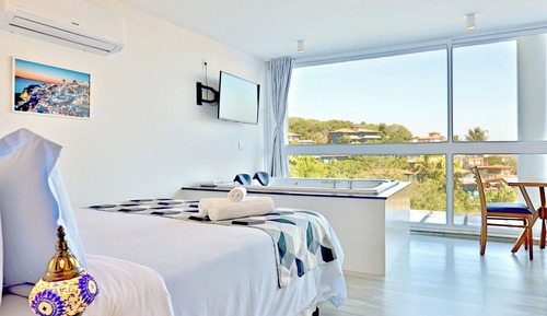 Superior Apartment, 1 Queen Bed, Bathtub, Sea View