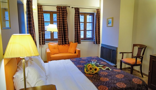 Deluxe Studio Suite, Fireplace, Mountain View