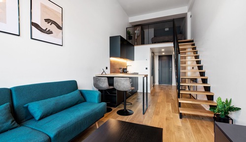 Basic Loft, 1 Queen Bed with Sofa bed (Homey Studio - Loft for 3)