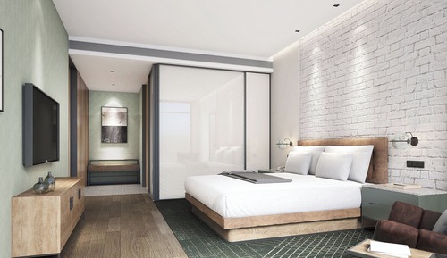 Suite, 1 King Bed, Balcony, Mountain View