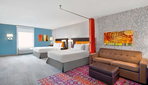 Studio, 2 Queen Beds, Accessible, Bathtub