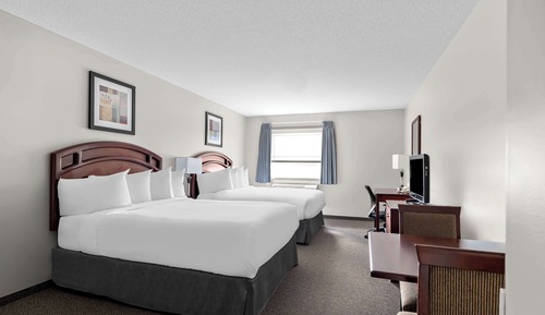 Standard Room, 2 Queen Beds, Non Smoking, Refrigerator & Microwave