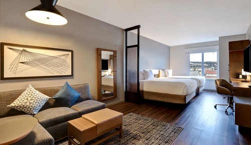 Room (2 Queen Beds with Sofa bed,High Floor)