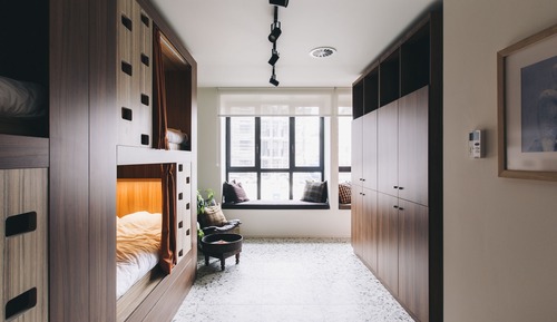 Single Bed in Dormitory Room
