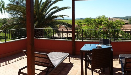 Double Room, Terrace, Garden View