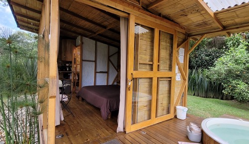 Deluxe Cabin, 1 King Bed, Patio, Mountain View