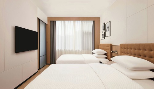 Twin Room, 2 Double Beds, City View