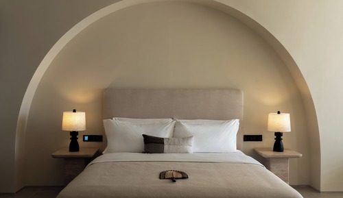 Cloud stairs and sea view pool double bed room