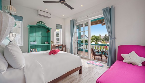 Deluxe Apartment, 2 Bedrooms, Balcony, Garden View