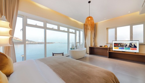 Deluxe Double Room, Patio, Sea View