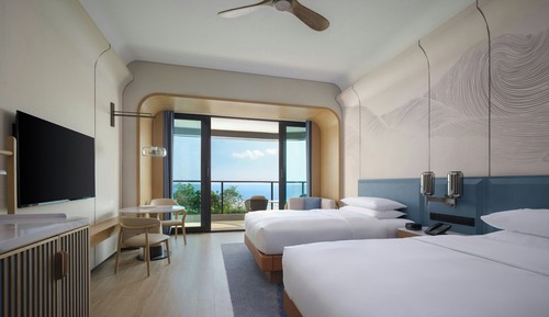 Premier Room, 2 Double Beds, Balcony, Ocean View