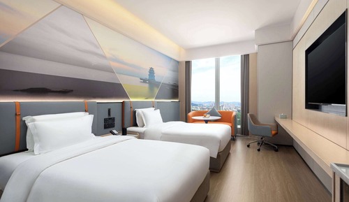 Room, 2 Double Beds, Non Smoking, City View