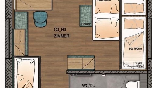 Comfort Studio, Multiple Beds, Ground Floor