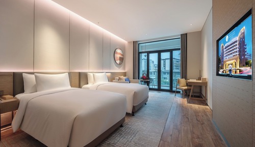 Deluxe Twin Room with Street View