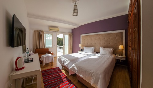 Standard Twin Room, Terrace, Pool View