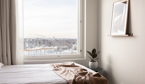 Compact studio with a view