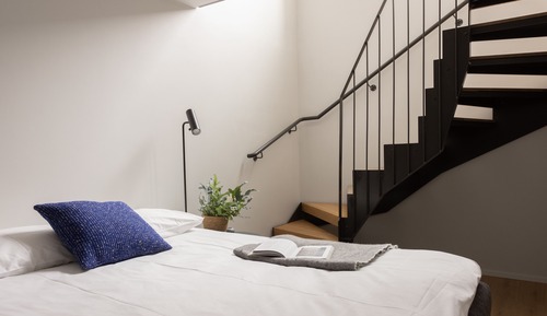 Medium studio with loft