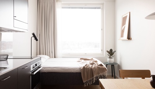 Compact studio - upper floors