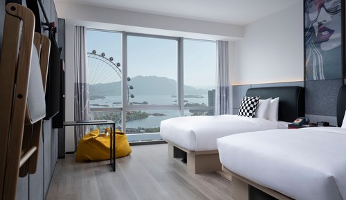 Room, 2 Double Beds, Lake View