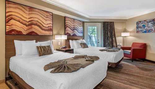 Standard Room, 2 Queen Beds, Smoking, Refrigerator & Microwave