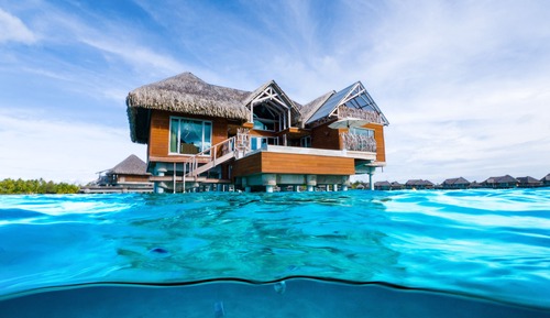 Villa, 1 Bedroom, Private Pool, Overwater (Otemanu Mountain View)