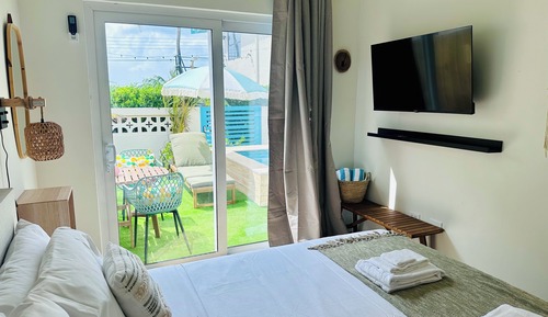 Deluxe Apartment, 1 King Bed with Sofa bed, Private Pool, Pool View